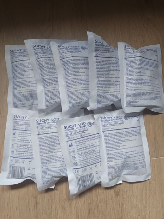Suchy lód kompres chłodzący 9szt