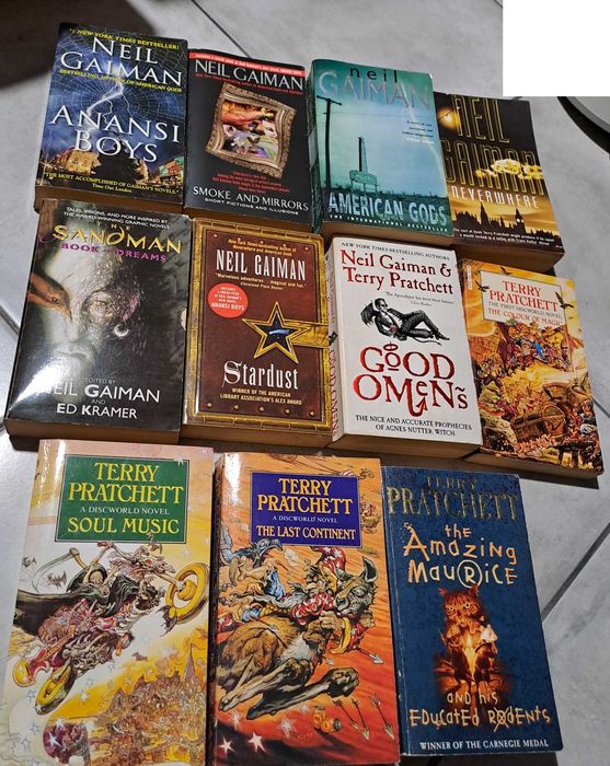 Livros Ingles, Neil Gaiman, Terry Pratchet, outros