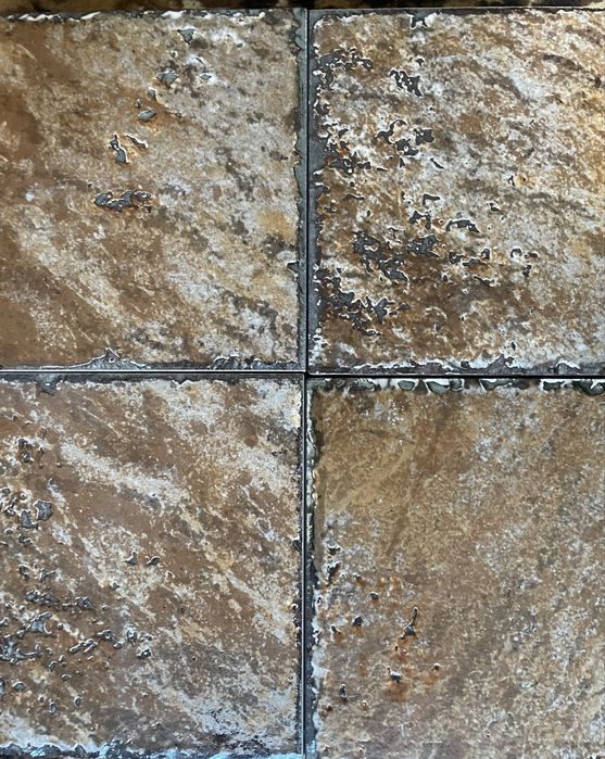 Итальянская керамическая плитка 15×15 под камень / травертин, новая 49 шт