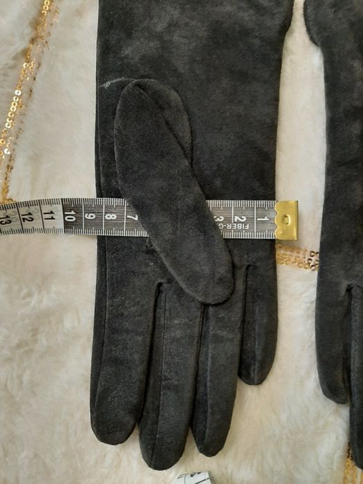 Жіночі шкіряні замшеві  рукавиці S