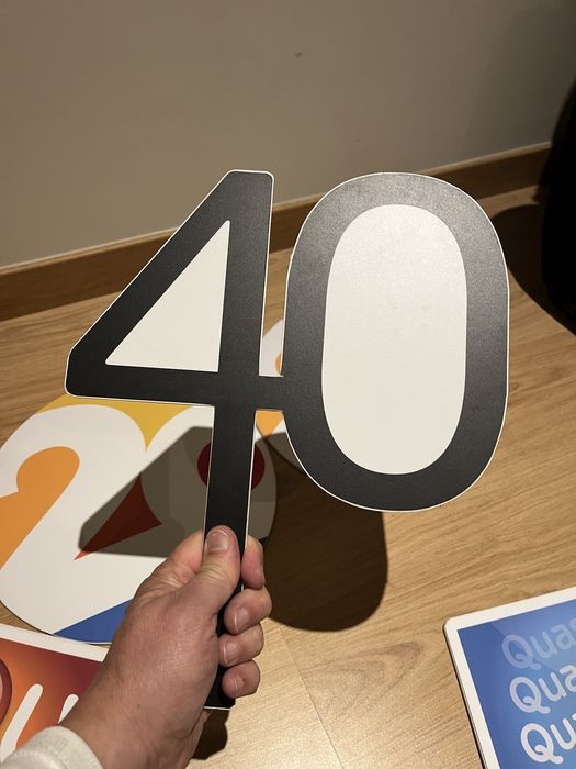 Placas de PVC para adereço de aniversario