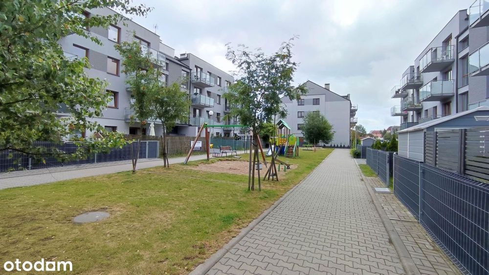 2 pokoje, 41,02m2, miejsce parkingowe, ogródek