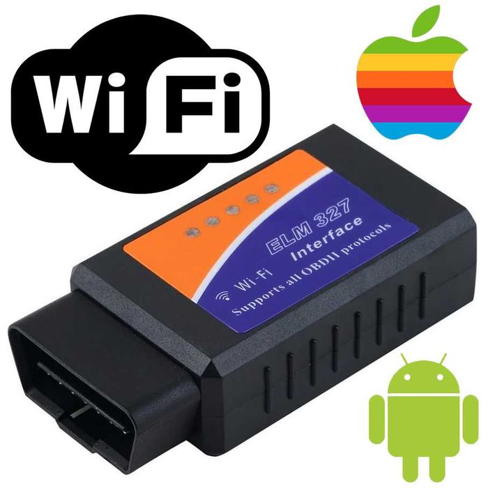 Автосканер ELM327 v2.1 Wi-Fi iOS iPhone Android Windows чіп NEC OBD II ОБД 2 elm 327