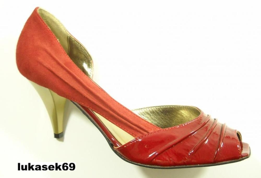 Buty szpilki czerwone Ryłko nr 37 Nowe Okazja