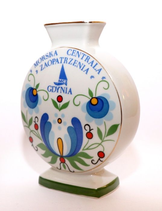 Wazon okolicznościowy morska centrala zaopatrzenia vintage lubiana prl