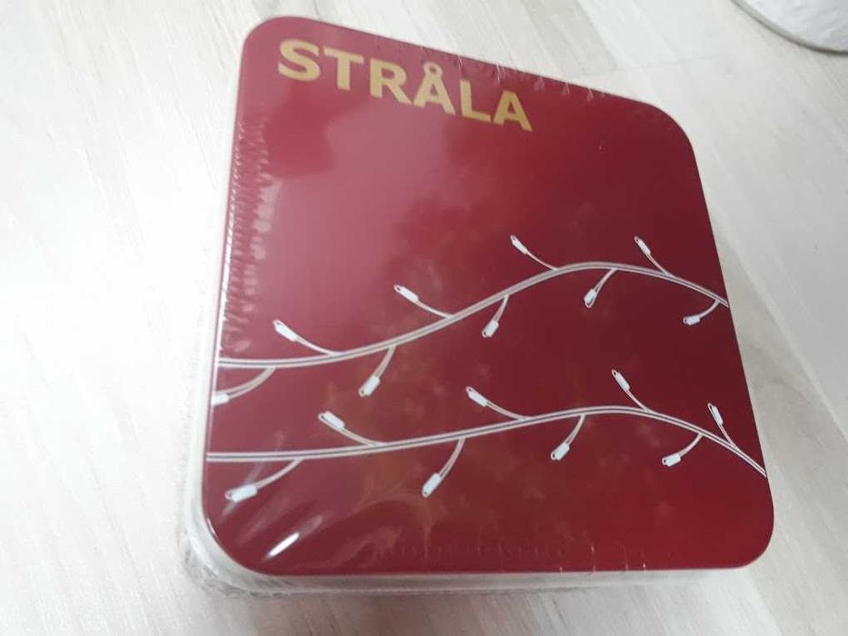 IKEA łańcuch świetlny STRALA LED 200 lampek mini , na prąd + zasilacz