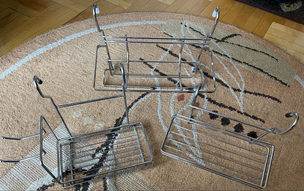 Продам полочки рейлинговые навесные из хрома, новые, оригинал