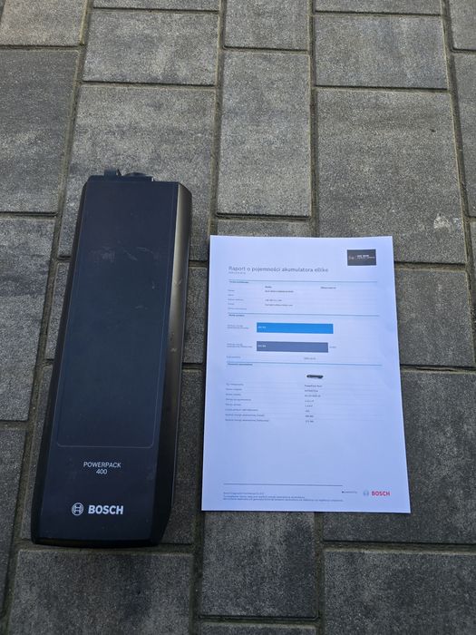 Bateria Akumulator BOSCH POWERPACK 400wh na bagażnik 153 cykle 93% spr