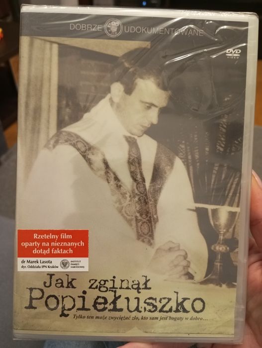 "Jak zginął Popiełuszko", film DVD, folia, stan idealny
