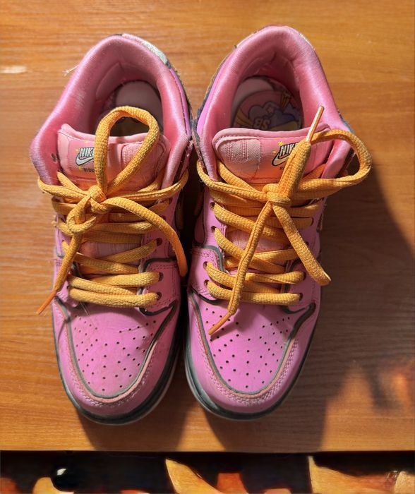 Жіночі кросівки Nike SB Dunk Low x Powerpuff Girls Pink Orange Black