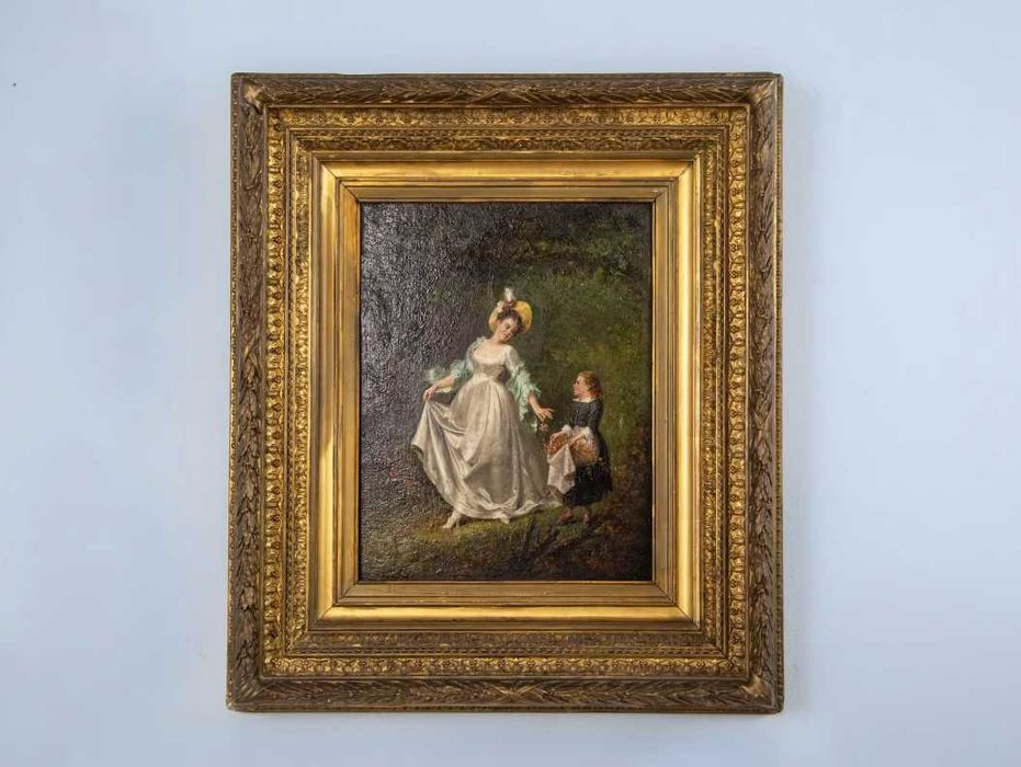 Антикварний жанровий живопис