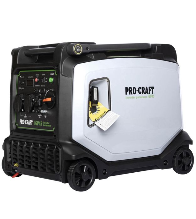 Інверторний бензиновий генератор Procraft IGP45 (4,5 кВт) з електростартером | Чиста синусоїда | 4 кВт номінал