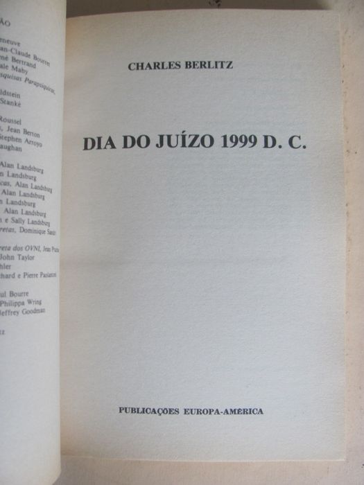 Dia do Juízo 1999 D.C. de Charles Berlitz