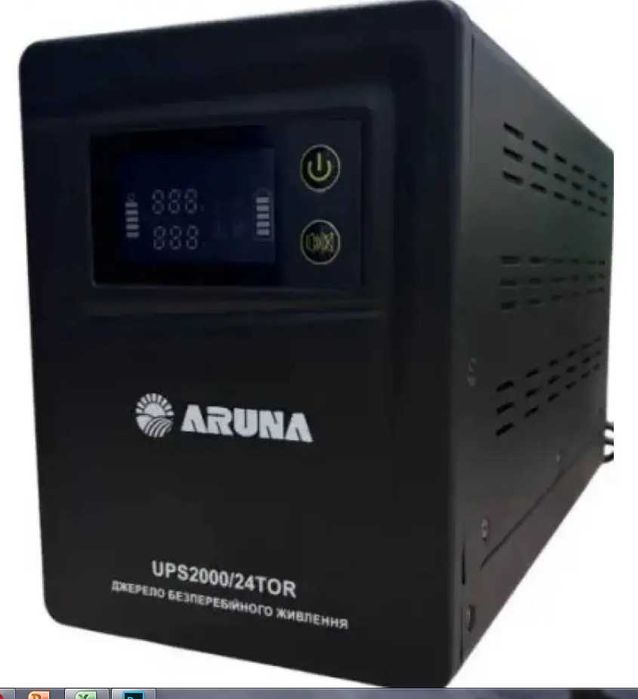 Комплект ДБЖ ARUNA UPS 2000/24TOR + LiFePO₄ 100 А·год (25.6 В, Bluetooth)