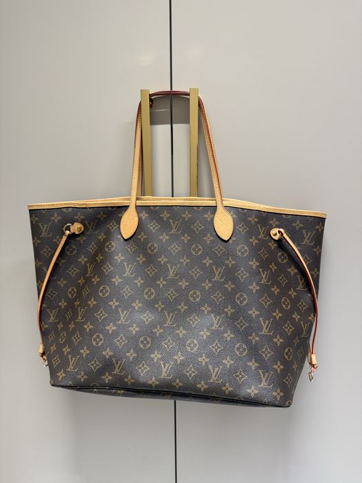 Torba lv louis vuitton neverfull monogram brąz