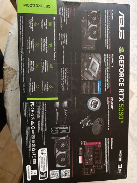 Placa Gráfica RTX 5060Ti Asus GDDR7