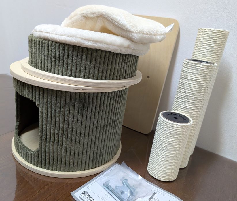 Modern Living Drapak dla Kota Helsinki S Zielony 50x50x97cm MAŁY o