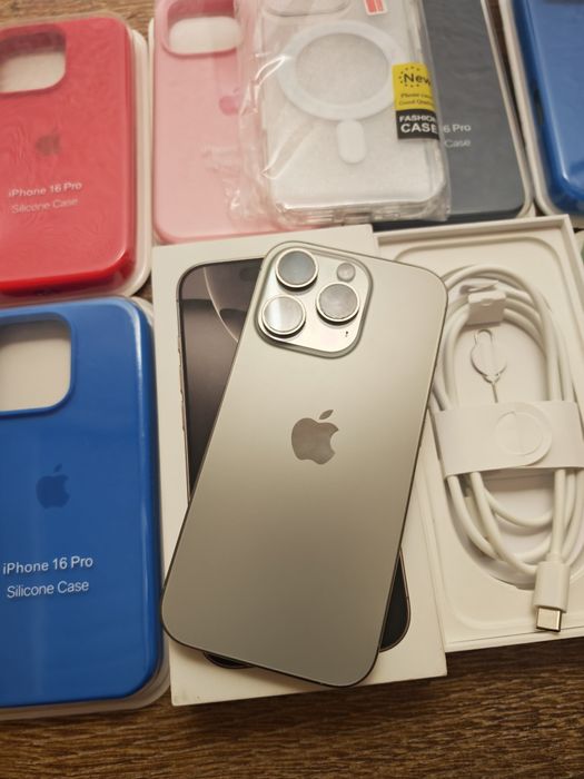 iPhone 16 Pro  6.3" 128GB Natural Titanium Aceito Retomas