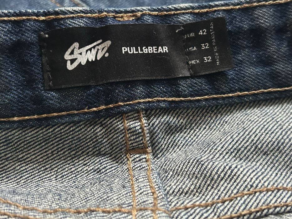 Baggy джинсы синие широкие Pull&Bear