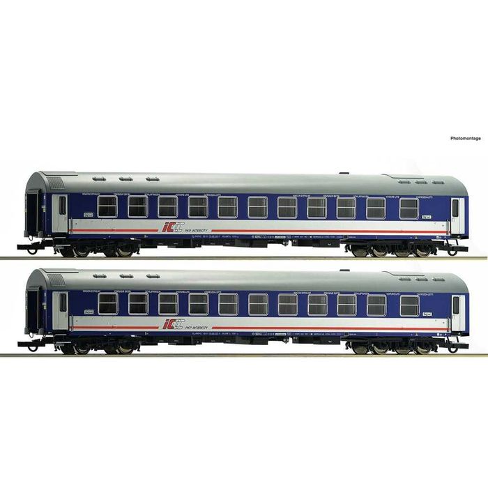 Fabrycznie nowy zestaw dwóch wagonów sypialnych Roco 74191 PKP IC