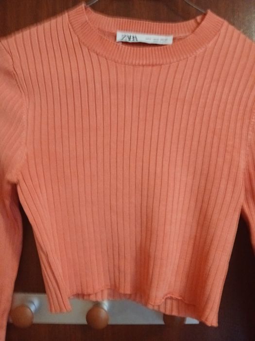 Malha laranja de senhora tam S marca Zara