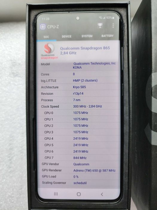 Samsung Galaxy S20 5G SM-G981U1 DS Gray Snapdragon 865