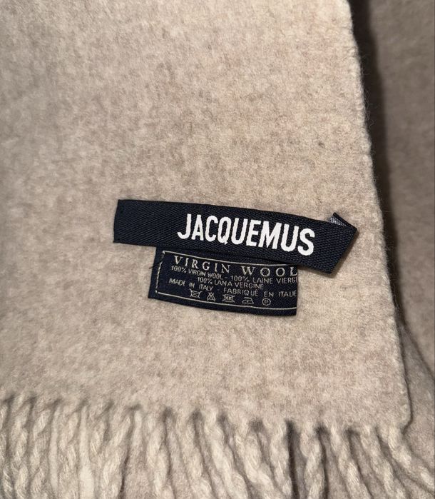 Оригінал! Шарф Jacquemus Logo, нюанс