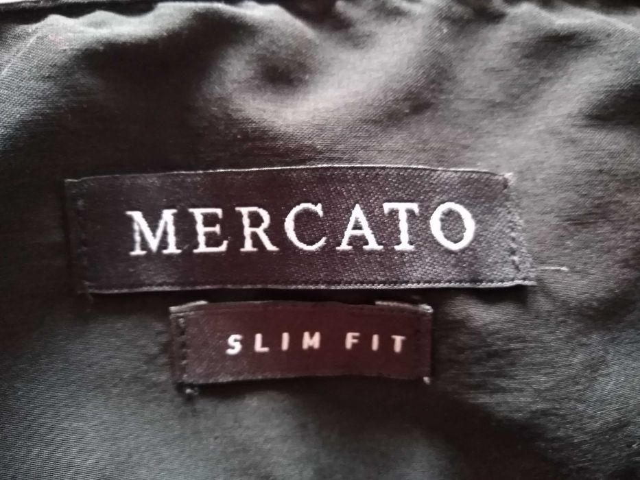 Camisa Manga Comprida Negra Mercato Slim Fit M