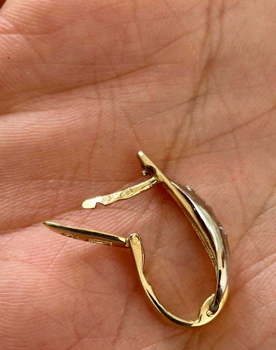 Złote Kolczyki Cyrkonie