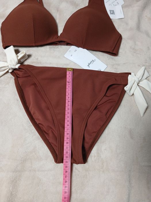 Strój kąpielowy Triumph 38B 38 M 75B brązowy chocolate summer glow p sd kokardki