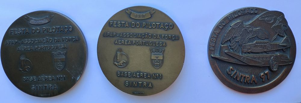 Medalhas de Festa do Pilotaço. Associação Força Aérea Portuguesa. AFAP