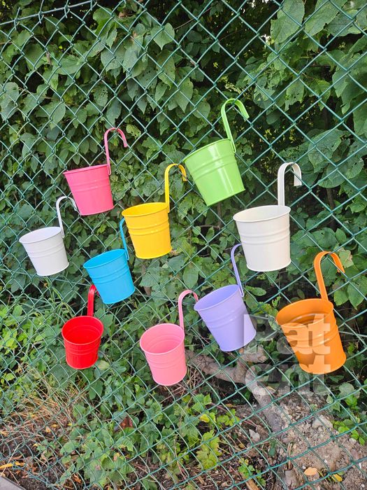 Doniczki kolorowe 10 sztuk na rośliny wiaty do ogrodu na balkon taras