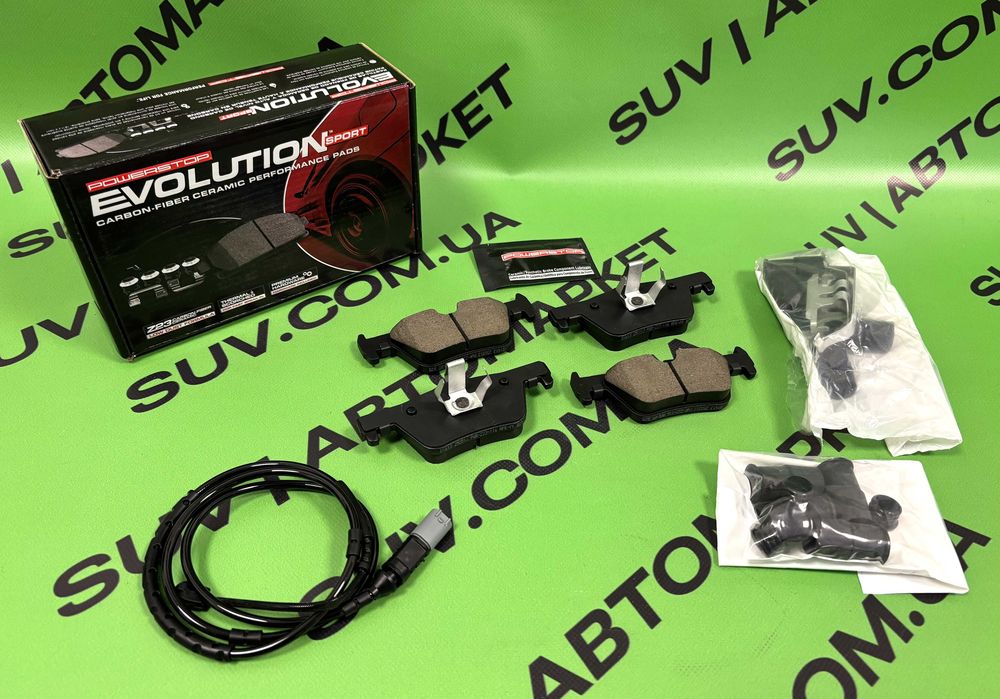 Колодки гальмівні передні Power Stop BMW F30 F31 F32 F25 F26 карбоно-кераміка Z23 23-1561 / задні колодки диски