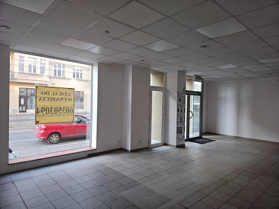 Lokal - Dąbrowskiego k. Teatru Nowego,ZUS -witryna, 120m super miejsce