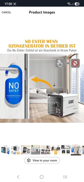 Gerador de Ozono iCare 30 000 mg/h — Industrial com Temporizador 120 m