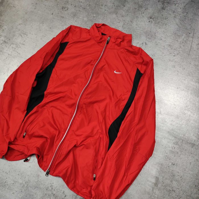 MĘSKA Kurtka Lekka Wiatrówka Rozpinana Bluza Nike Dri-Fit Siateczka