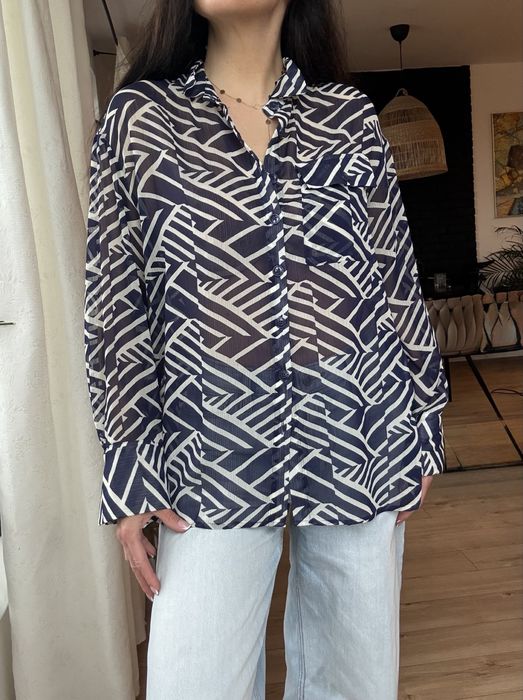 Koszula damska elegancka we wzory, rozmiar XL/XXL