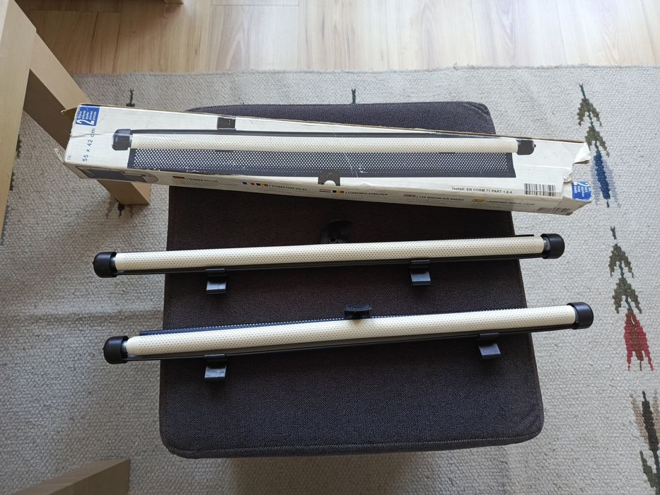 Automatyczne rolety samochodowe na boczne szyby/czarne perforowane