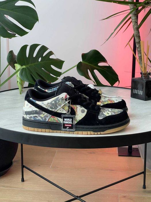 Кросівки Nike SB Dunk Low x Rammellzee Supreme premium | Кроссовки Найк чоловічі жіночі