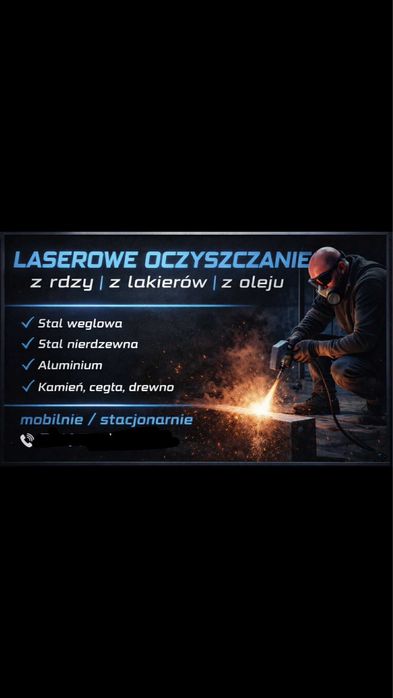 Usuwanie rdzy, lakierów, czyszczenie laserem 3000w