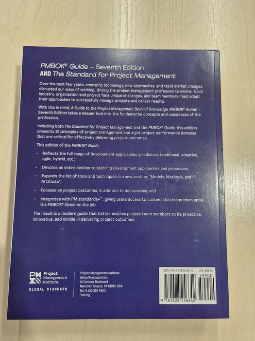 Project Management Body of Knowledge PMBoK – 7th edition