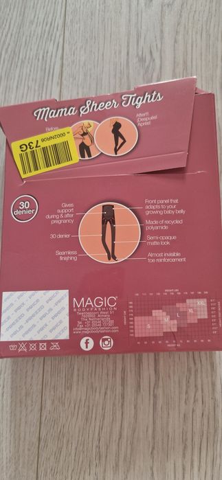 Rajstopy ciążowe Magic Bodyfashion nowe