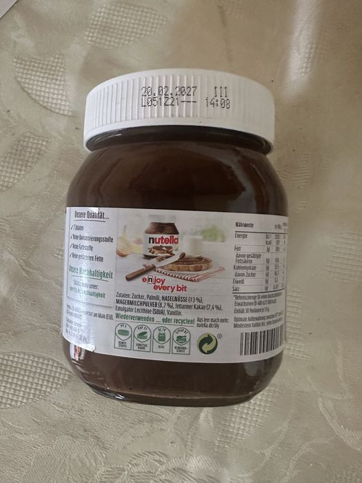 Nutella 450g słoik szklany min. 15 szt.