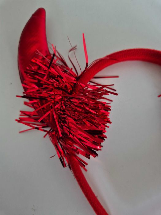 Opaska na Głowę Rogi Diabełka Czerwone Diablica