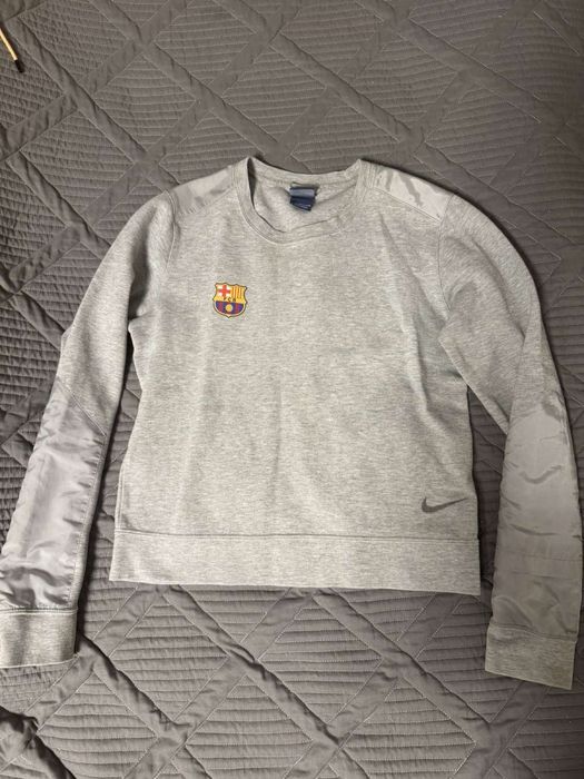 Свитшот Nike FC Barcelona сірий, розмір S