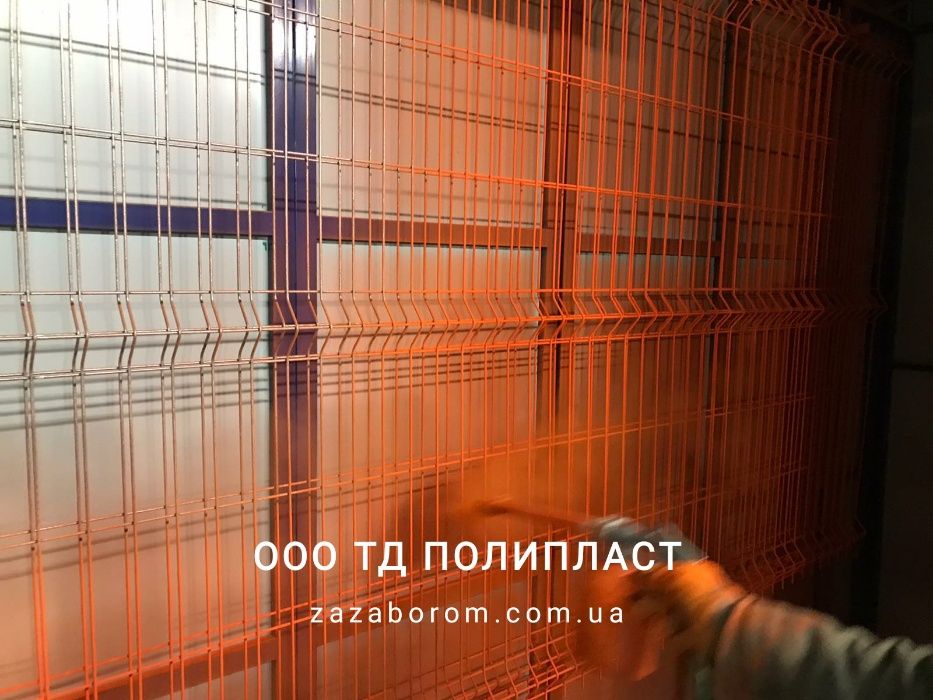 Забор из сетки 3D. Сетка для забора покраска по каталогу RAL