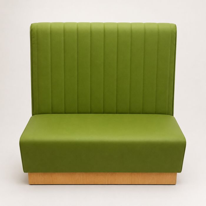 Sofá / Banco Estofado Verde – Excelente Estado