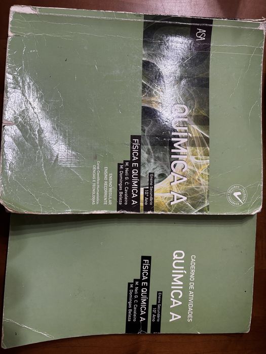 Manual e Caderno Atividades Física e Quimica 10