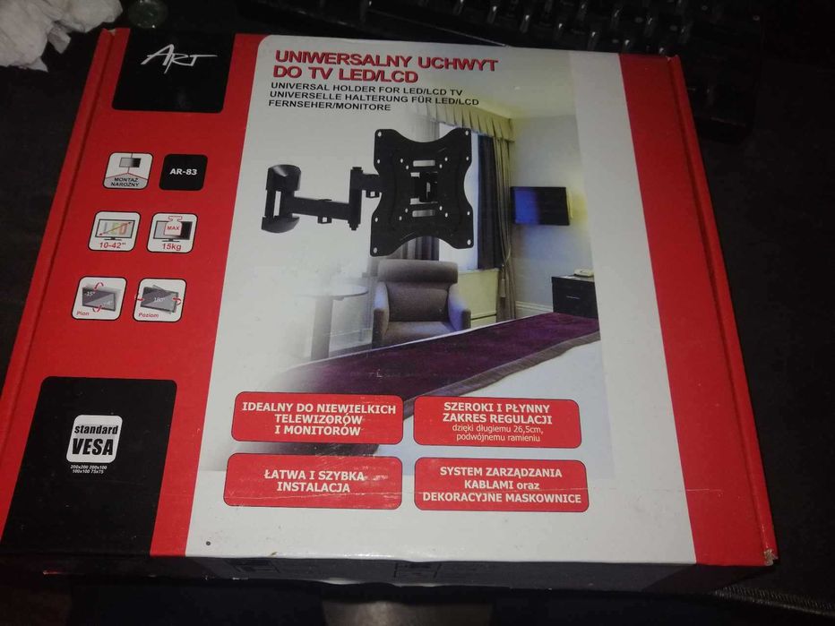 Uchwyt na telewizor monitor do 42 cali