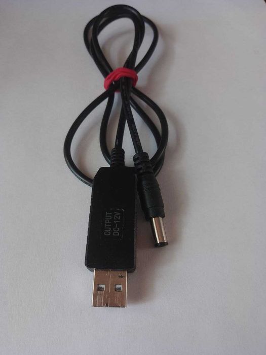 USB Кабель output DC 5V-12V живлення питания от повербанка к роутеру